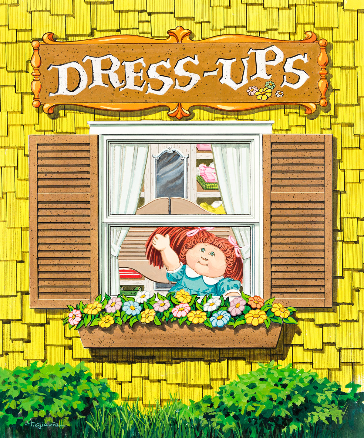 (CABBAGE PATCH KIDS) TED GIAVIS (1920-2008) Cabbage Patch Kids “Dress-Ups” package design.